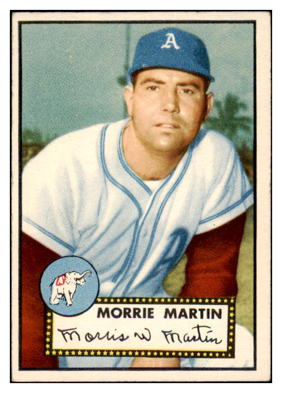1952 Topps Baseball #131 Morrie Martin A's EX 486903