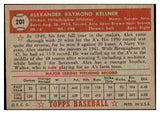 1952 Topps Baseball #201 Alex Kellner A's EX-MT 486906