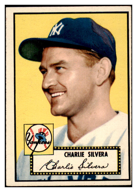 1952 Topps Baseball #168 Charlie Silvera Yankees EX 486913