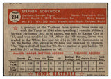 1952 Topps Baseball #234 Steve Souchock Tigers EX 486915