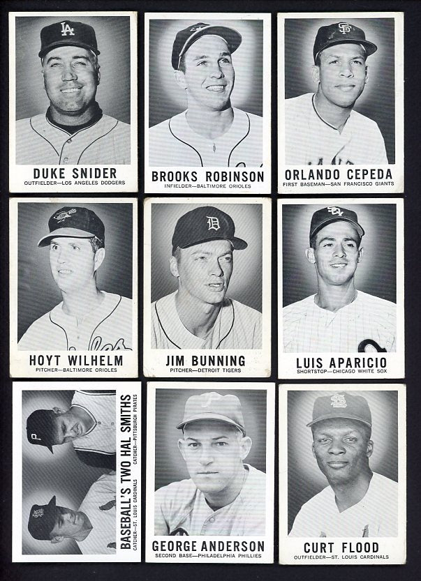 1960 Leaf Baseball Set Mid Grade Snider Robinson Cepeda 486919