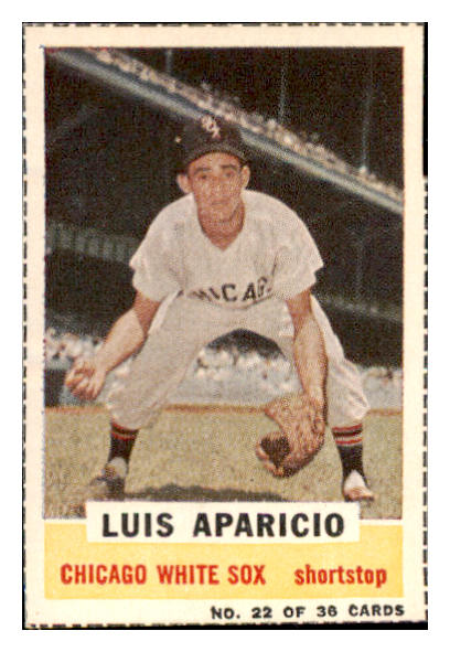 1960 Bazooka Baseball #022 Luis Aparicio White Sox EX-MT 486934