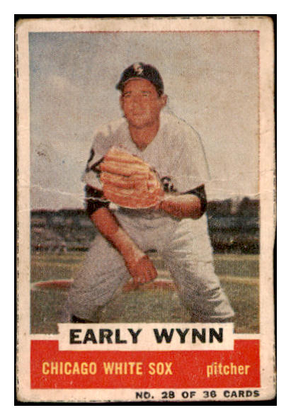 1960 Bazooka Baseball #028 Early Wynn White Sox VG 486940
