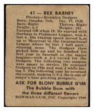 1948 Bowman Baseball #041 Rex Barney Dodgers VG-EX 487058
