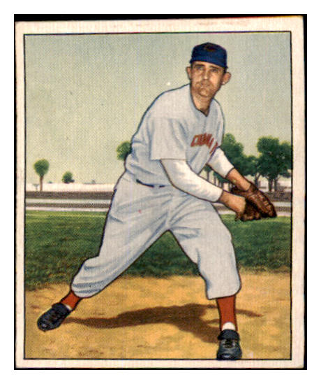 1950 Bowman Baseball #080 Howie Fox Reds EX-MT 487076