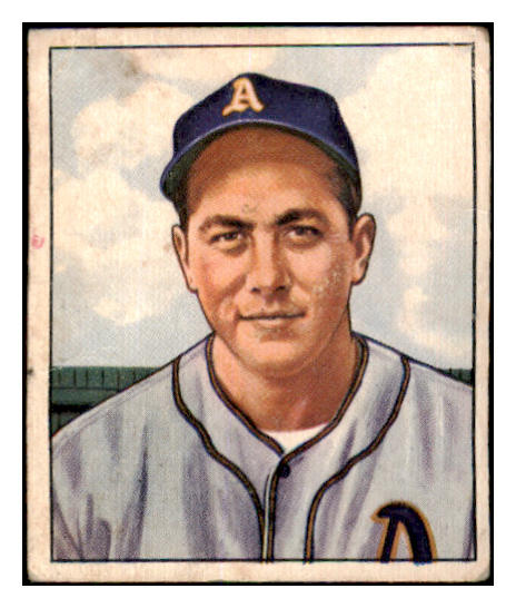 1950 Bowman Baseball #213 Carl Scheib A's VG 487085