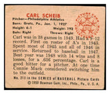 1950 Bowman Baseball #213 Carl Scheib A's VG 487085