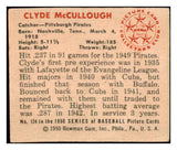 1950 Bowman Baseball #124 Clyde Mccullough Pirates VG-EX 487099