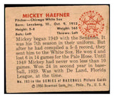 1950 Bowman Baseball #183 Mickey Haefner White Sox VG-EX 487102