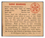 1950 Bowman Baseball #093 Gene Bearden Indians VG-EX 487107