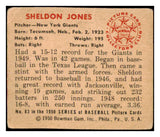 1950 Bowman Baseball #083 Sheldon Jones Giants VG-EX 487113