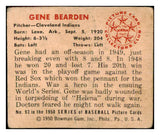 1950 Bowman Baseball #093 Gene Bearden Indians VG 487119