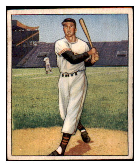 1950 Bowman Baseball #028 Bobby Thomson Giants VG-EX 487144