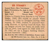 1950 Bowman Baseball #029 Eddie Stanky Giants VG-EX 487163
