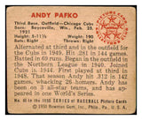 1950 Bowman Baseball #060 Andy Pafko Cubs VG 487167