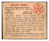 1950 Bowman Baseball #067 Willie Jones Phillies VG 487173