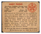 1950 Bowman Baseball #060 Andy Pafko Cubs GD-VG 487174