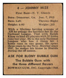 1948 Bowman Baseball #004 Johnny Mize Giants EX 487195