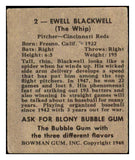 1948 Bowman Baseball #002 Ewell Blackwell Reds VG-EX 487204