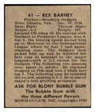 1948 Bowman Baseball #041 Rex Barney Dodgers VG-EX 487227