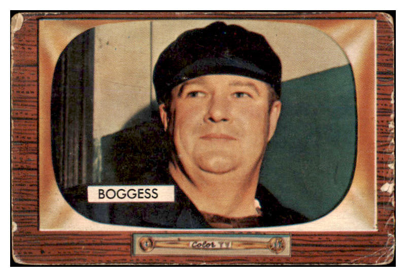 1955 Bowman Baseball #297 Dusty Boggess Umpire Good 487248