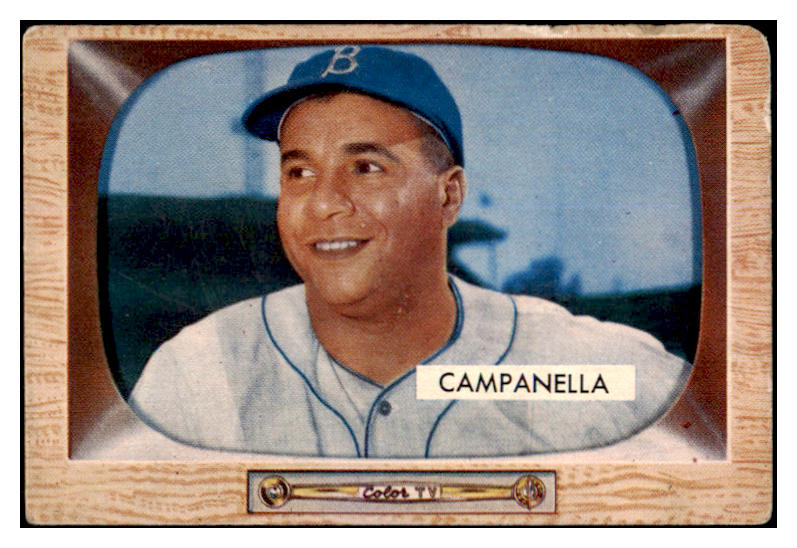 1955 Bowman Baseball #022 Roy Campanella Dodgers VG 487251
