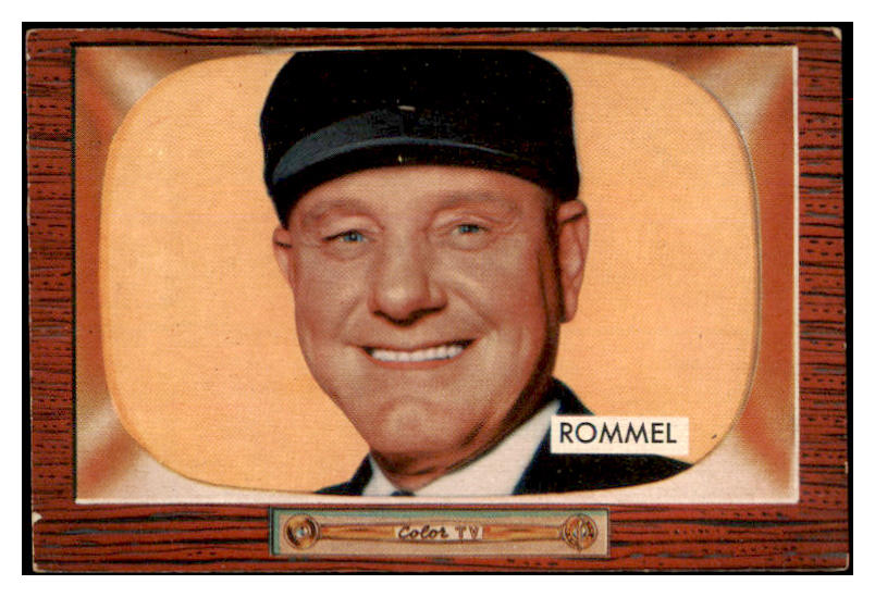 1955 Bowman Baseball #239 Ed Rommel Umpire EX+/EX-MT 487259