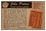 1955 Bowman Baseball #097 Johnny Podres Dodgers VG-EX 487263