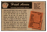 1955 Bowman Baseball #179 Hank Aaron Braves Good 487266