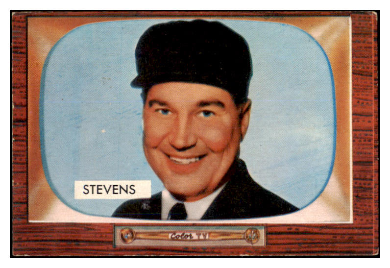 1955 Bowman Baseball #258 John Stevens Umpire VG-EX 487268