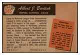 1955 Bowman Baseball #265 Al Barlick Umpire VG-EX 487270