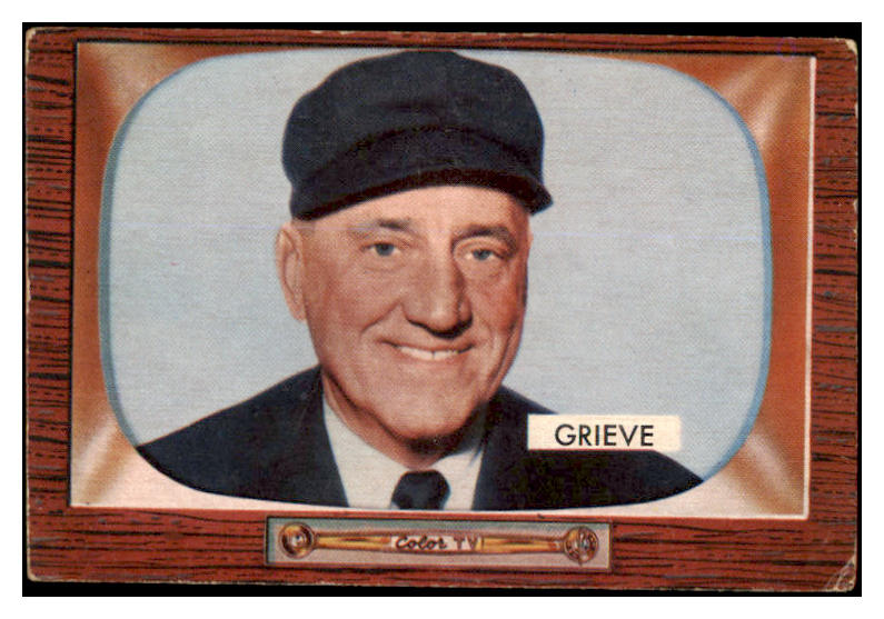 1955 Bowman Baseball #275 William Grieve Umpire VG-EX 487271
