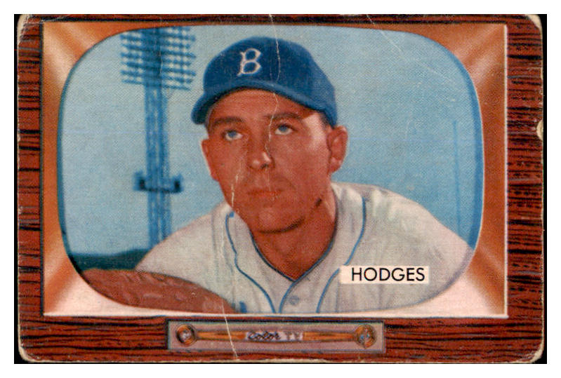 1955 Bowman Baseball #158 Gil Hodges Dodgers FR-GD 487280
