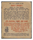 1949 Bowman Baseball #004 Jerry Priddy Browns FR-GD No Name 487296