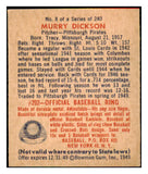 1949 Bowman Baseball #008 Murry Dickson Pirates EX-MT 487301