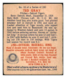 1949 Bowman Baseball #010 Ted Gray Tigers VG-EX 487303