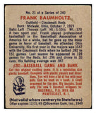 1949 Bowman Baseball #021 Frank Baumholtz Reds VG-EX 487317