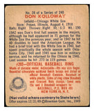 1949 Bowman Baseball #028 Don Kolloway White Sox VG-EX 487326