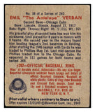 1949 Bowman Baseball #038 Emil Verban Cubs GD-VG 487343