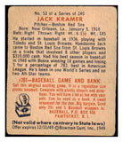 1949 Bowman Baseball #053 Jack Kramer Red Sox VG 487370