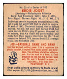 1949 Bowman Baseball #055 Eddie Joost A's VG 487375