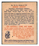 1949 Bowman Baseball #055 Eddie Joost A's VG-EX 487376