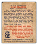 1949 Bowman Baseball #057 Gene Bearden Indians FR-GD 487379
