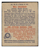 1949 Bowman Baseball #088 Bill Salkeld Braves VG-EX No Name 487437