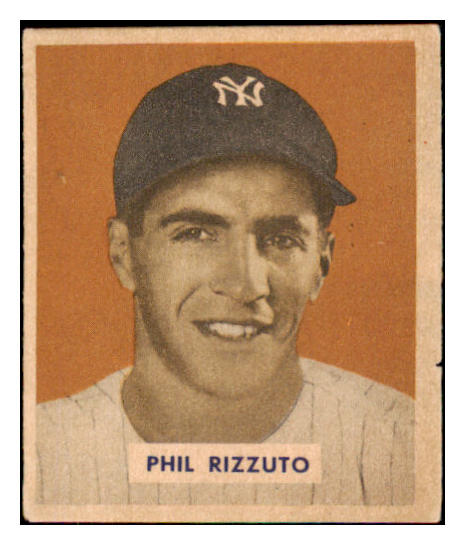 1949 Bowman Baseball #098 Phil Rizzuto Yankees EX Name Front 487457