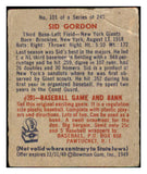 1949 Bowman Baseball #101 Sid Gordon Giants GD-VG 487461