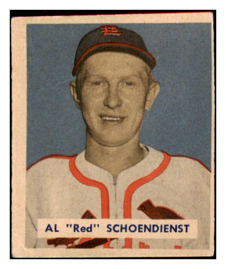 1949 Bowman Baseball #111 Red Schoendienst Cardinals VG-EX 487481