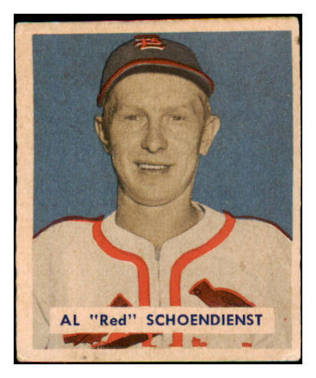 1949 Bowman Baseball #111 Red Schoendienst Cardinals EX 487482