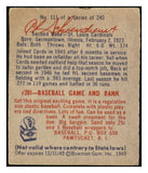 1949 Bowman Baseball #111 Red Schoendienst Cardinals EX 487482