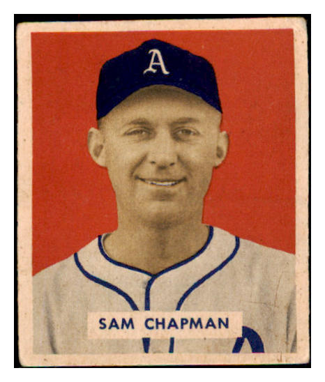 1949 Bowman Baseball #112 Sam Chapman A's VG-EX 487483